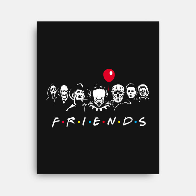 Horror Friends-None-Stretched-Canvas-MaxoArt