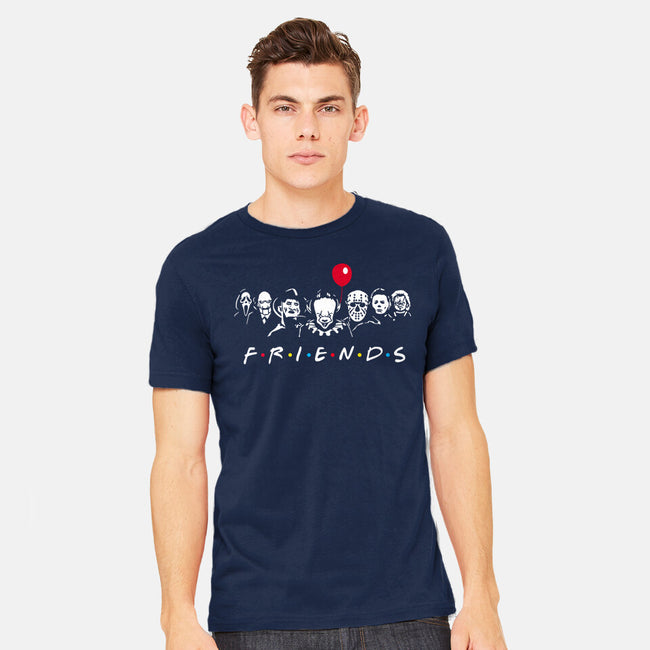 Horror Friends-Mens-Heavyweight-Tee-MaxoArt