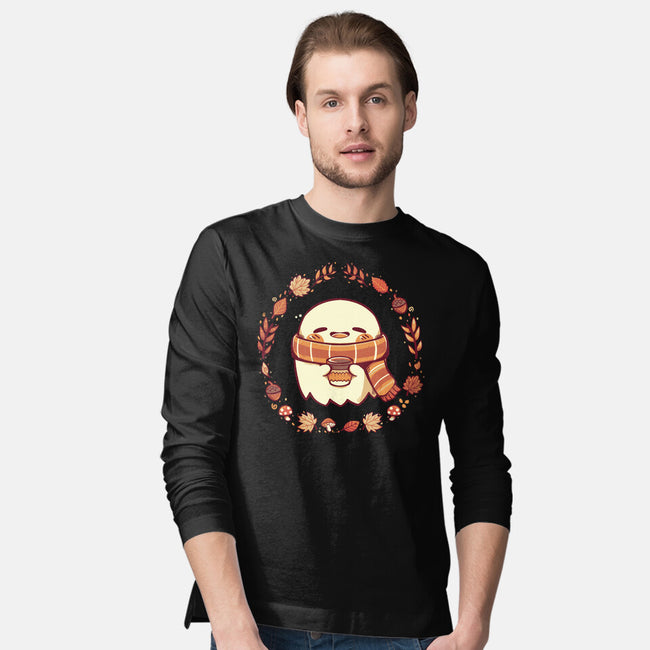 Ghostly Fall Vibes-Mens-Long Sleeved-Tee-TechraNova