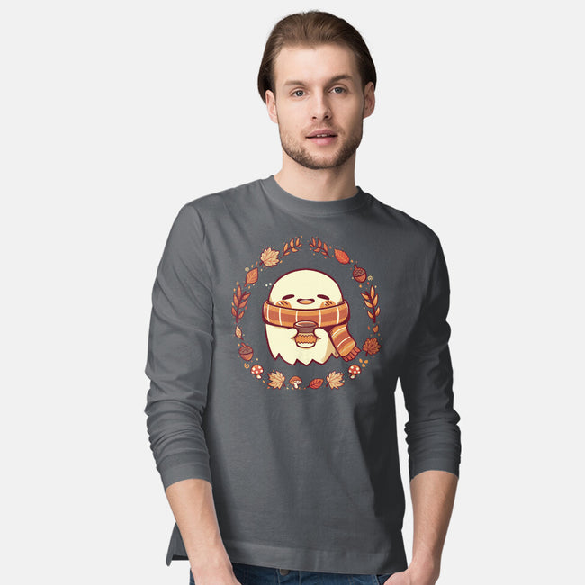 Ghostly Fall Vibes-Mens-Long Sleeved-Tee-TechraNova