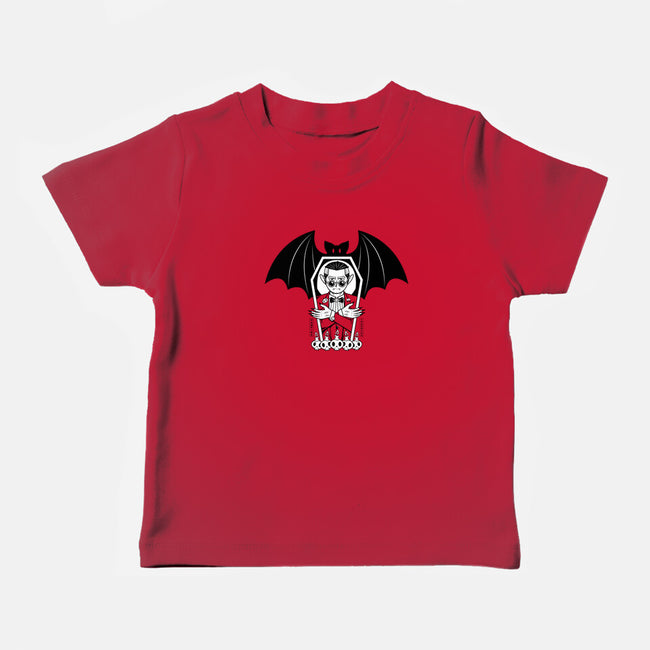 Vampire In Red Tux-Baby-Basic-Tee-krisren28