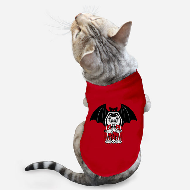 Vampire In Red Tux-Cat-Basic-Pet Tank-krisren28