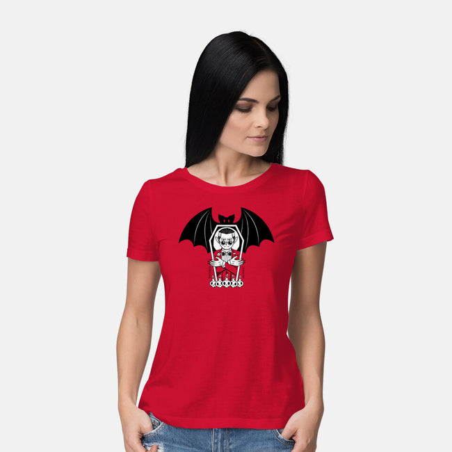 Vampire In Red Tux-Womens-Basic-Tee-krisren28