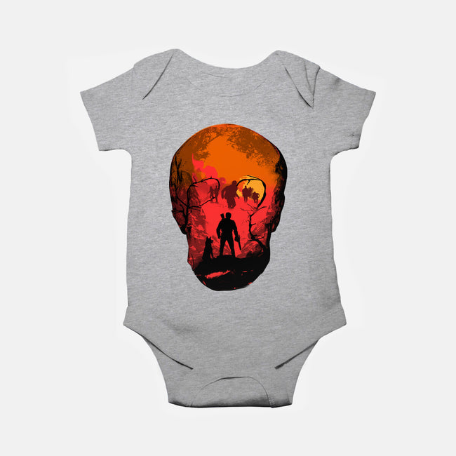 Evil Dead Fight-Baby-Basic-Onesie-heydale