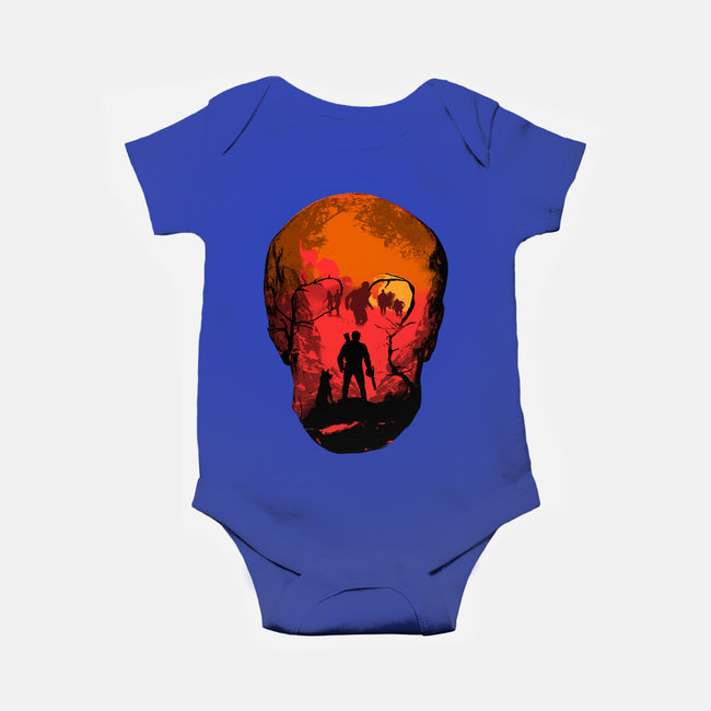 Evil Dead Fight-Baby-Basic-Onesie-heydale