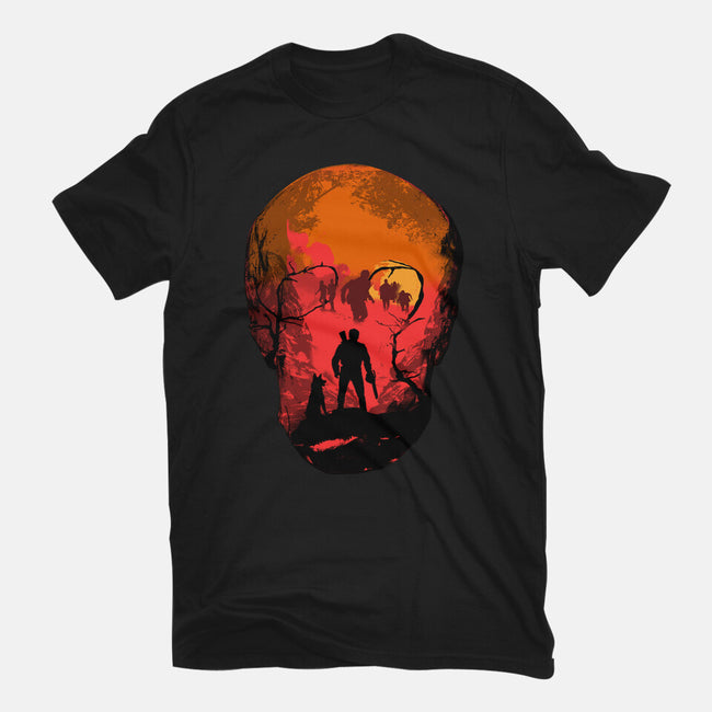 Evil Dead Fight-Womens-Fitted-Tee-heydale