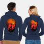 Evil Dead Fight-Unisex-Zip-Up-Sweatshirt-heydale