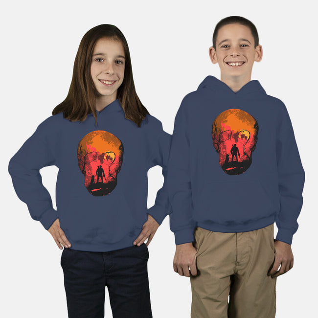 Evil Dead Fight-Youth-Pullover-Sweatshirt-heydale