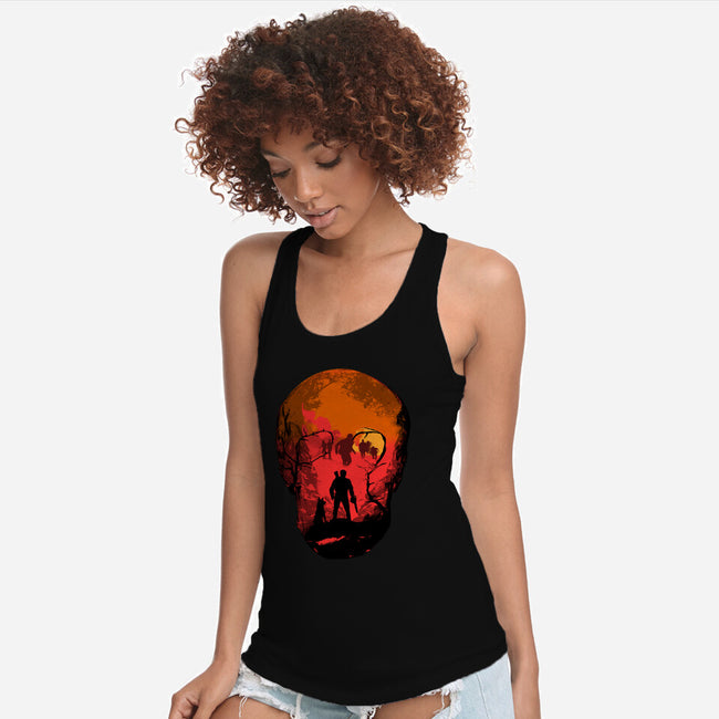 Evil Dead Fight-Womens-Racerback-Tank-heydale