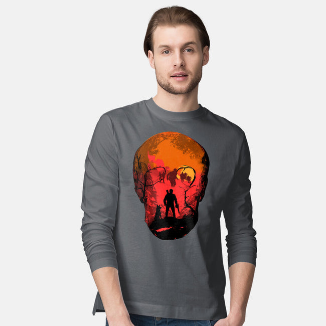 Evil Dead Fight-Mens-Long Sleeved-Tee-heydale