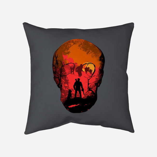 Evil Dead Fight-None-Removable Cover-Throw Pillow-heydale