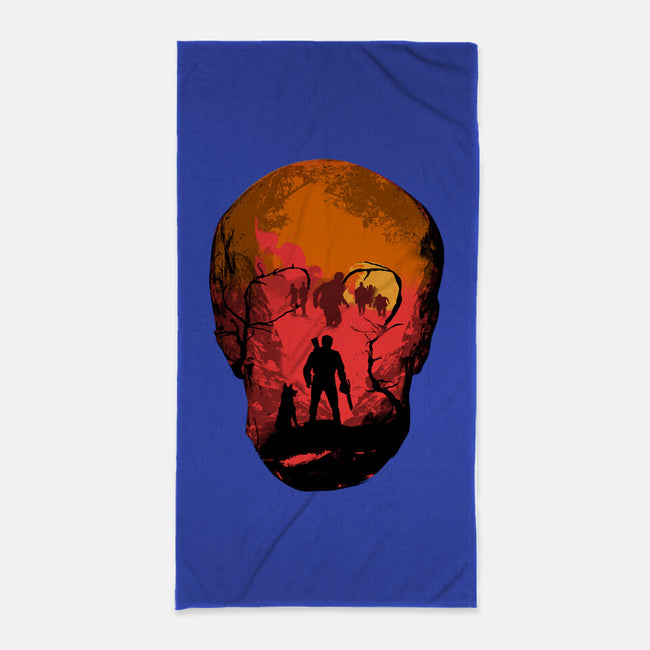 Evil Dead Fight-None-Beach-Towel-heydale