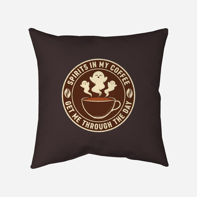 Spirits In My Coffee-None-Removable Cover-Throw Pillow-danielmorris1993