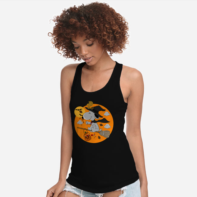 Peanuts Witch-Womens-Racerback-Tank-Tri haryadi