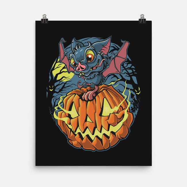 Spooky Night Bat-None-Matte-Poster-Betmac