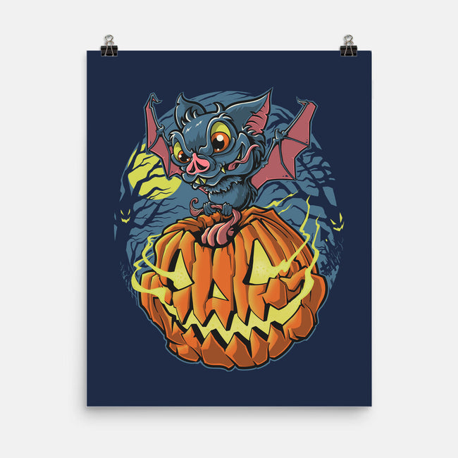 Spooky Night Bat-None-Matte-Poster-Betmac