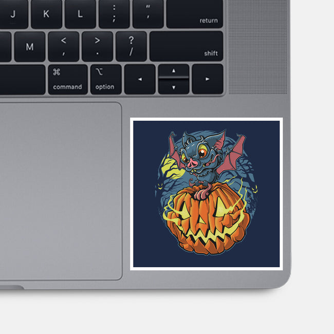 Spooky Night Bat-None-Glossy-Sticker-Betmac