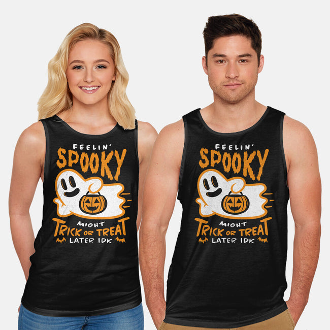 Might Trick Or Treat Later-Unisex-Basic-Tank-RyanAstle