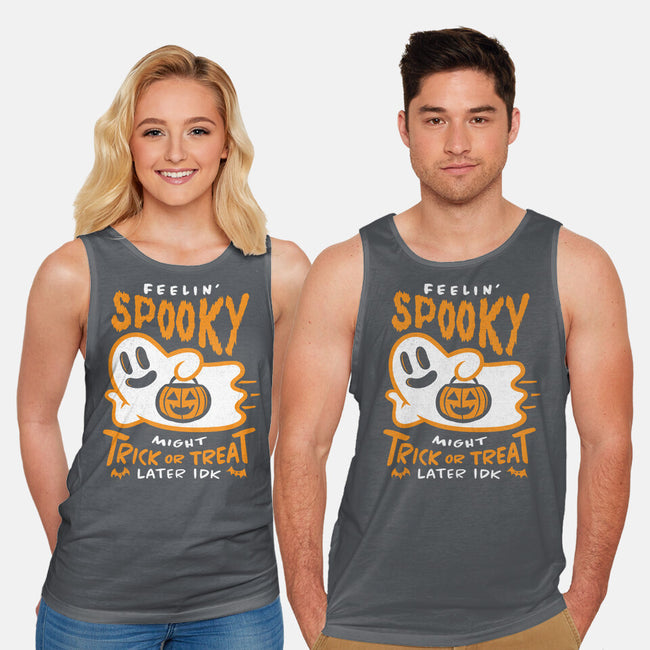 Might Trick Or Treat Later-Unisex-Basic-Tank-RyanAstle