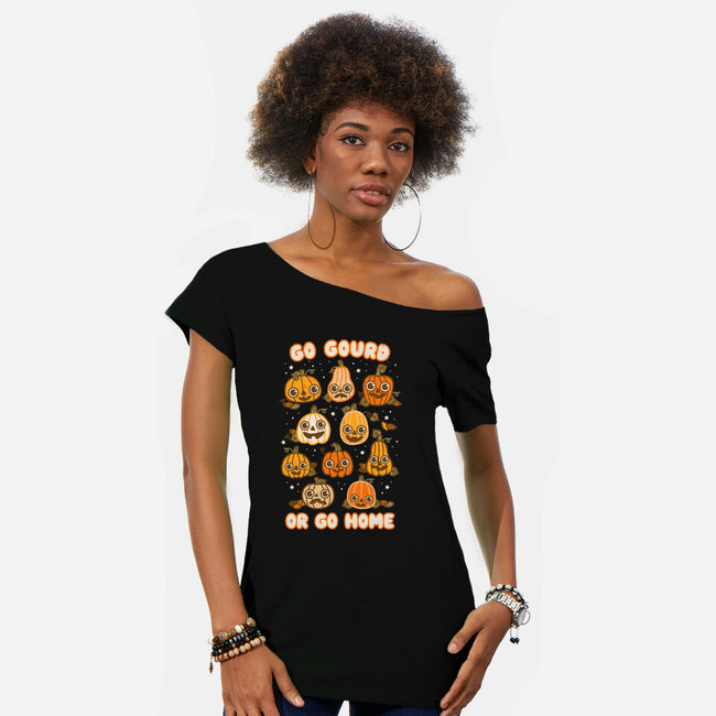 Go Gourd Or Go Home-Womens-Off Shoulder-Tee-Weird & Punderful