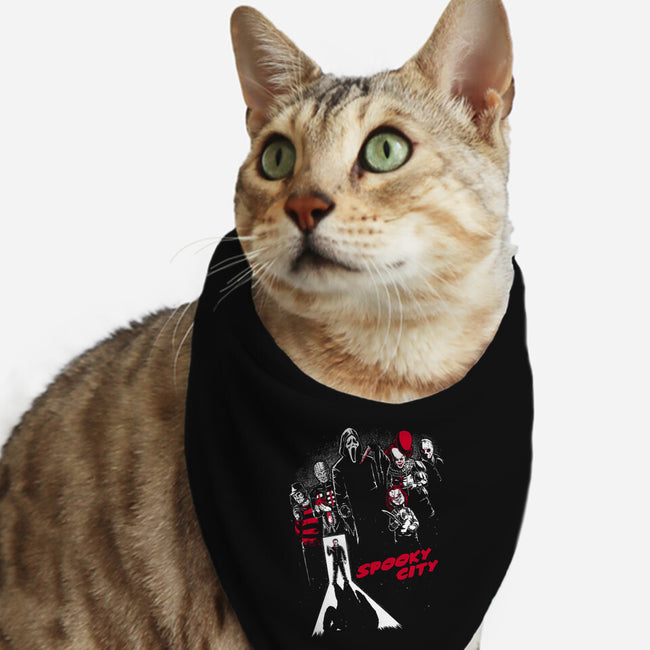 Spooky City-Cat-Bandana-Pet Collar-Studio Mootant