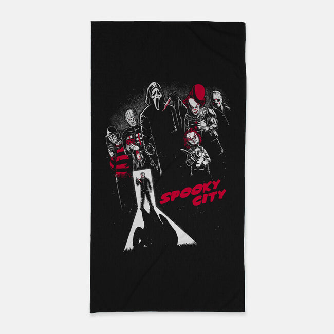 Spooky City-None-Beach-Towel-Studio Mootant