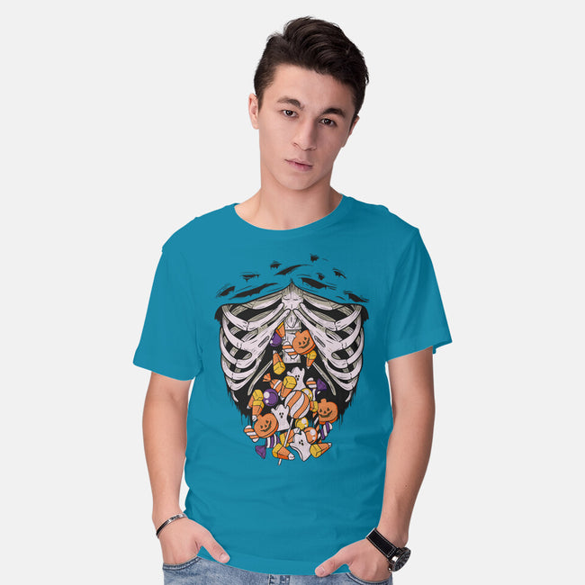 Candy Skeleton-Mens-Basic-Tee-LM2KONE