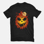 Halloween Scary Pumpkin-Unisex-Basic-Tee-LM2KONE