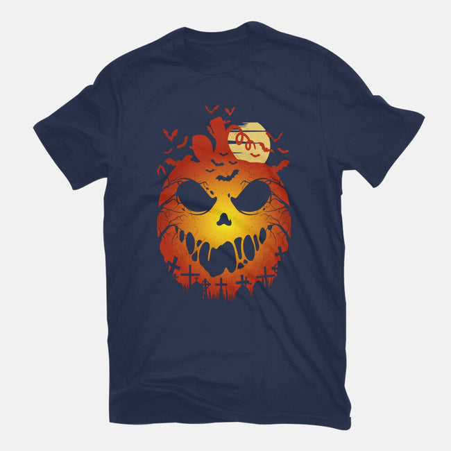 Halloween Scary Pumpkin-Youth-Basic-Tee-LM2KONE