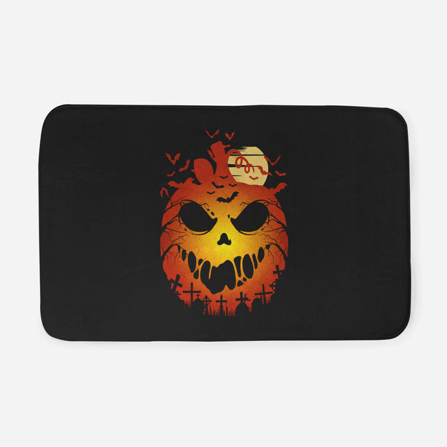 Halloween Scary Pumpkin-None-Memory Foam-Bath Mat-LM2KONE