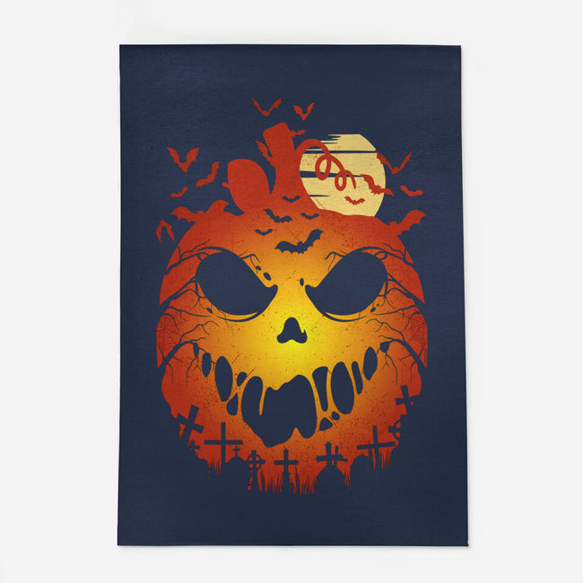 Halloween Scary Pumpkin-None-Outdoor-Rug-LM2KONE