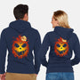 Halloween Scary Pumpkin-Unisex-Zip-Up-Sweatshirt-LM2KONE