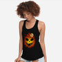 Halloween Scary Pumpkin-Womens-Racerback-Tank-LM2KONE