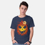 Halloween Scary Pumpkin-Mens-Basic-Tee-LM2KONE