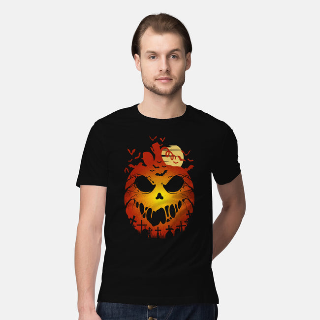 Halloween Scary Pumpkin-Mens-Premium-Tee-LM2KONE