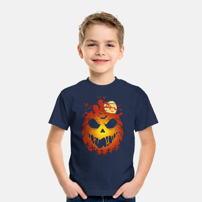 Halloween Scary Pumpkin-Youth-Basic-Tee-LM2KONE