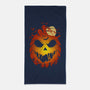 Halloween Scary Pumpkin-None-Beach-Towel-LM2KONE