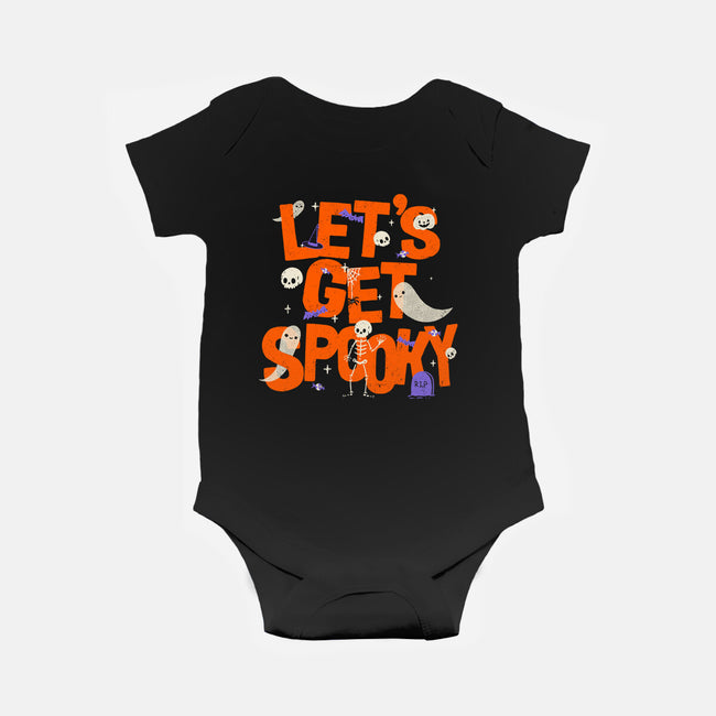 Time To Get Spooky-Baby-Basic-Onesie-zachterrelldraws