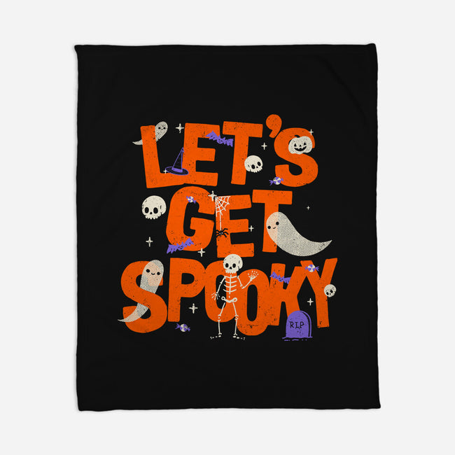 Time To Get Spooky-None-Fleece-Blanket-zachterrelldraws