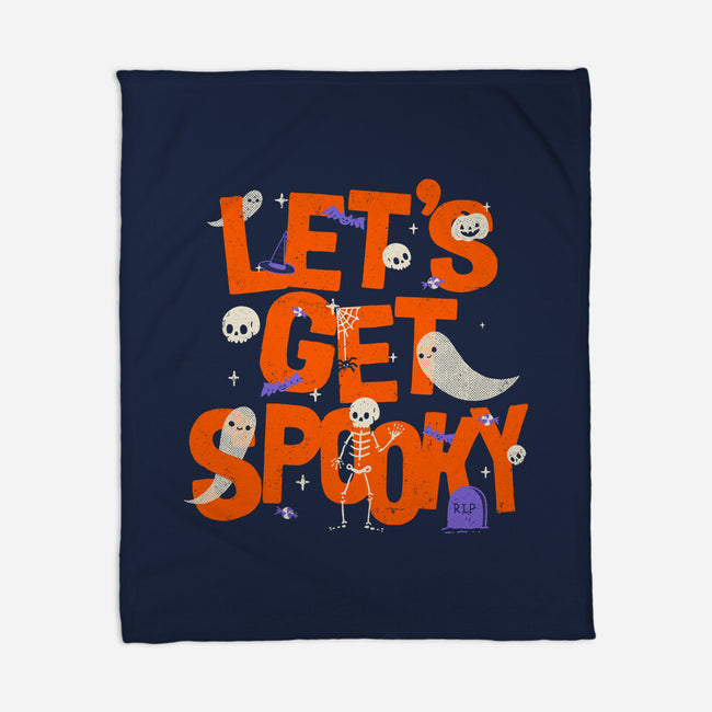 Time To Get Spooky-None-Fleece-Blanket-zachterrelldraws