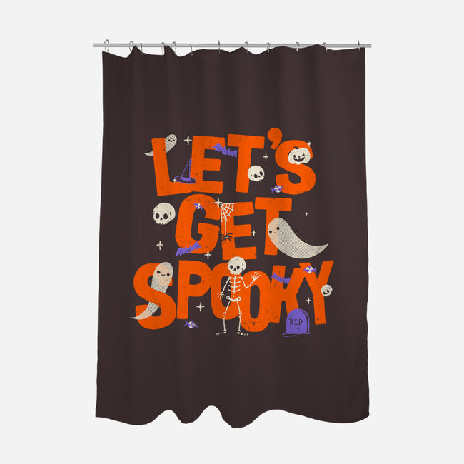 Time To Get Spooky-None-Polyester-Shower Curtain-zachterrelldraws