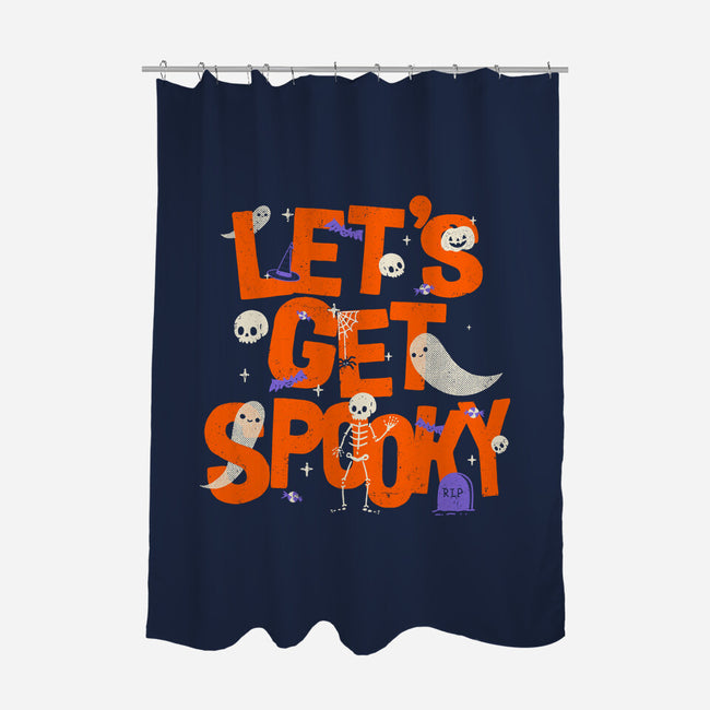 Time To Get Spooky-None-Polyester-Shower Curtain-zachterrelldraws