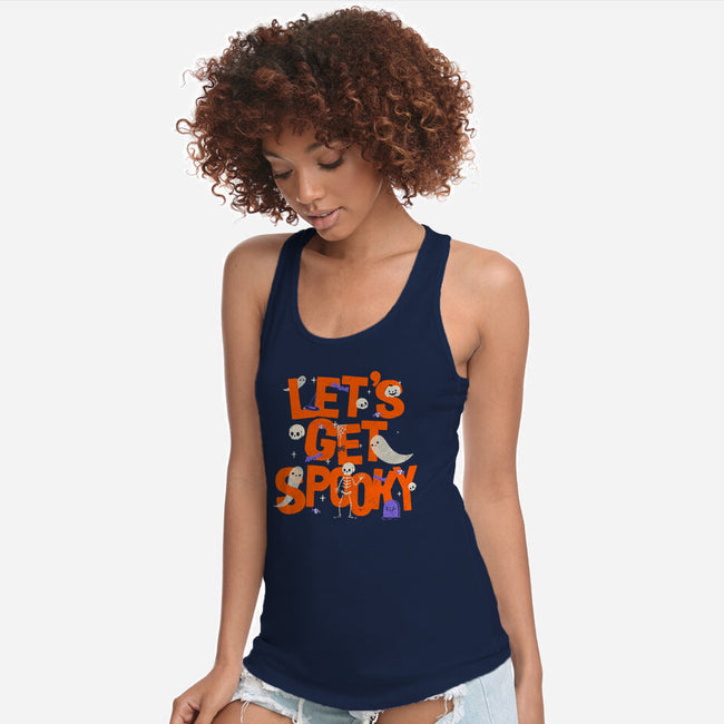 Time To Get Spooky-Womens-Racerback-Tank-zachterrelldraws