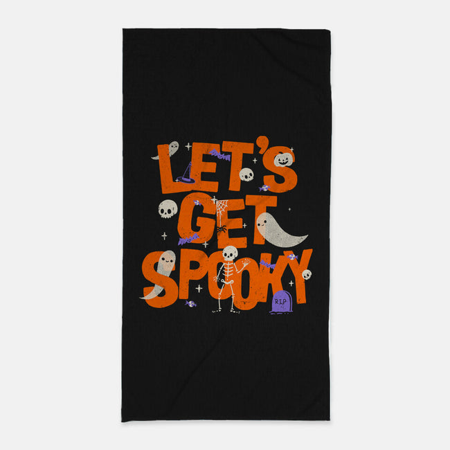 Time To Get Spooky-None-Beach-Towel-zachterrelldraws