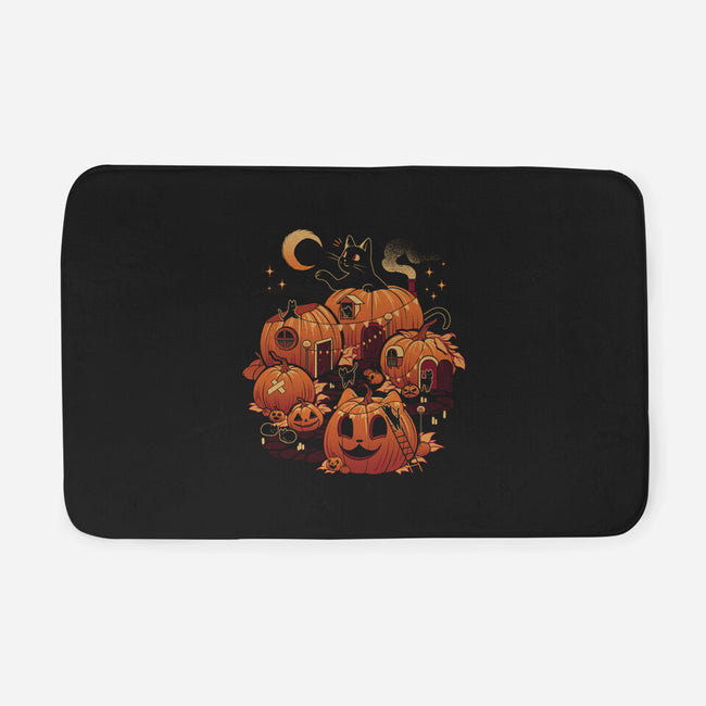 Pumpkin House Halloween-None-Memory Foam-Bath Mat-tobefonseca