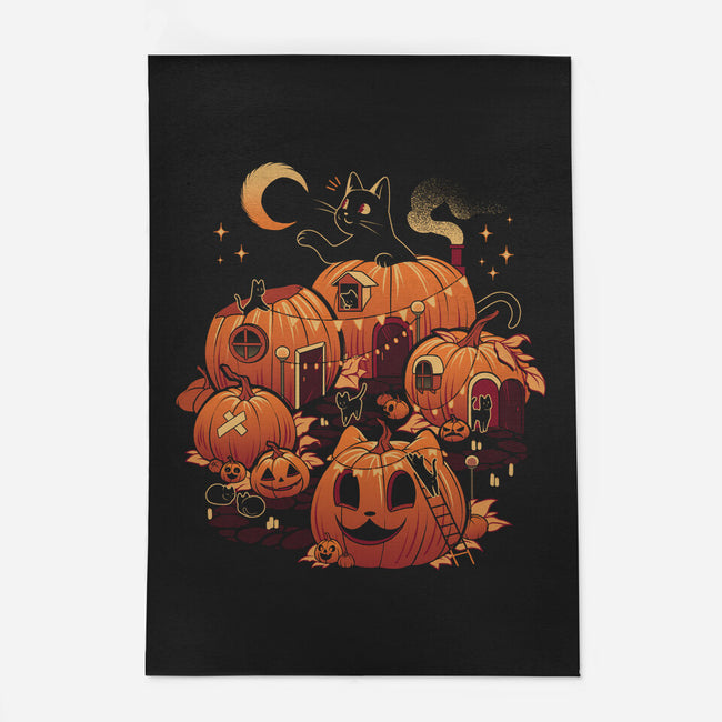 Pumpkin House Halloween-None-Outdoor-Rug-tobefonseca