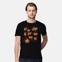 Pumpkin Halloween Cats-Mens-Premium-Tee-tobefonseca