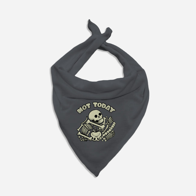 Not Today Skeleton-Cat-Bandana-Pet Collar-tobefonseca