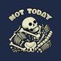 Not Today Skeleton-None-Fleece-Blanket-tobefonseca