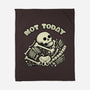 Not Today Skeleton-None-Fleece-Blanket-tobefonseca